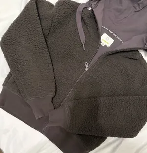 Aerie offline brown Sherpa jacket thumbnail 1