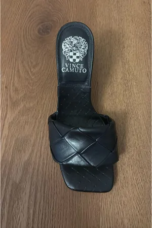 Vince Camuto Heels Leather Black 6.5 thumbnail 2