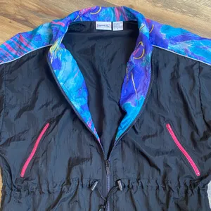 Vintage Reebok Windbreaker Jacket Retro Sport 80s 90s Nylon Medium Oversized thumbnail 7