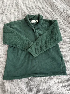 Silverleaf Green Quilted Pullover thumbnail 1