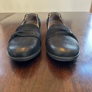 Dansko Black Nubuck Bow Loafer Comfort Shoes EU 38 US 7.5–8 thumbnail 3
