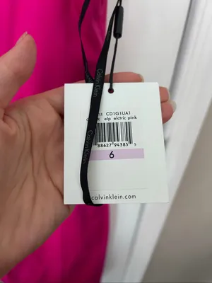 Calvin Klein hot pink work dress stylish cotton blend work attire size 6 thumbnail 3