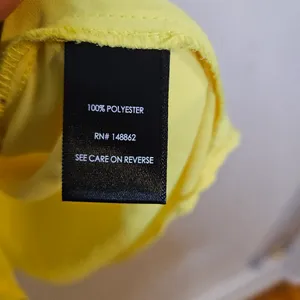 Torrid Yellow Blouse Georgette Cage Front Cutout Lemon Tonic Top Lightweight 0 thumbnail 9