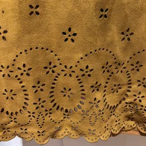 Zara Brown Halter Top Eyelet Detail Faux Suede Look Button Closure Size Small thumbnail 2