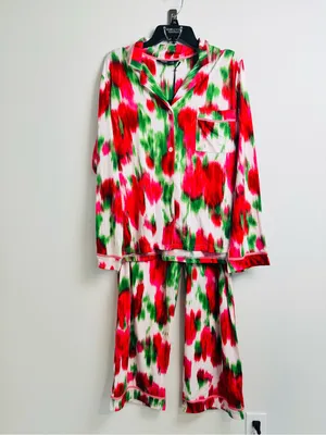 NWT Simply Vera Vera Wang Floral Pajama Set Long Sleeve Pants XL thumbnail 3