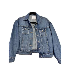 Old Navy Denim Jacket‎ Medium Wash Classic Trucker Jean Jacket XS thumbnail 2