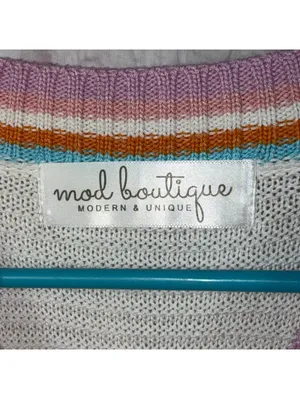 Mod Boutique Medium Multicolor Knit Dress thumbnail 5