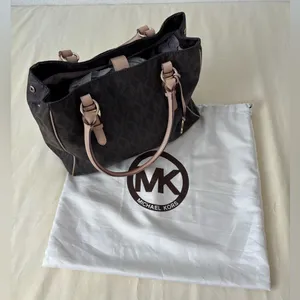 Michael Kors Brown Designer Tote Bag thumbnail 1
