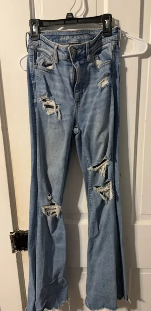 American Eagle Flare Jeans Stretch High-Rise Super thumbnail 1