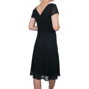 Vintage Y2K J.B.S. Black Lace Midi Dress thumbnail 2