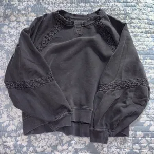 Aerie Crochet Sweatshirt thumbnail 1