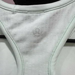 Lululemon Ebb to Flow Mint Green Fitted Crop Tank Top thumbnail 3