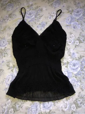 Julie's Closet Black Sparkly Blouse thumbnail 1