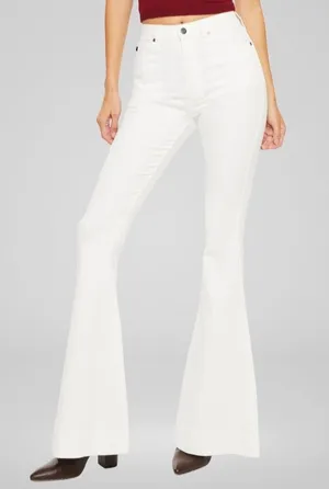 KanCan White Super Flare Jeans thumbnail 1