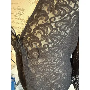 Delicates Black Lace top‎ Size Xl thumbnail 3