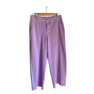 Talbots Lavender Wide Leg Crop Utility Pants High Rise Size 4 NWOT thumbnail 2