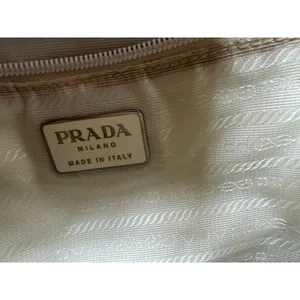 Prada White Nappa Leather Tote Bag | Made in Italy | Zip Top | Minimalist Luxury thumbnail 4