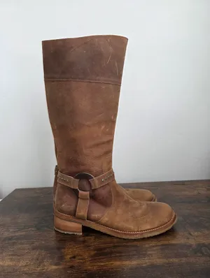 NEW Giorgia Galassi Tall Riding Boots Harness Leather Boho Equestrian Hippie 12 thumbnail 6
