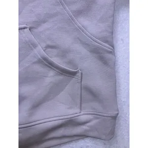 Rae Mode Hoodie Women M Beige‎ 1/4 Zip Scuba Pullover Soft Luxury thumbnail 6