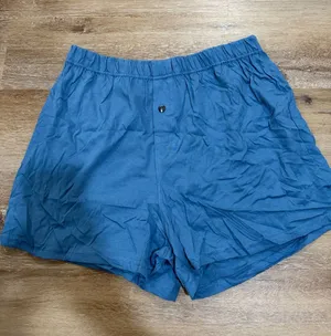 Classic Blue women’s Elastic Waist Boxer lounge Shorts thumbnail 1