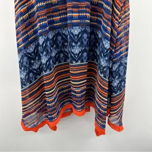 Anthropologie Maeve Urcos Handkerchief Geometric Print Strapless Dress Size‎ S thumbnail 4
