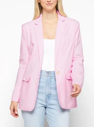 New BB DAKOTA X‎ STEVE MADDEN Linen On The Edge Blazer thumbnail 1
