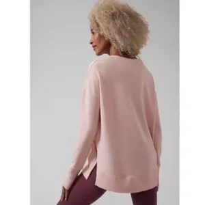 Athleta Pullover Sweatshirt in Light Pink thumbnail 3