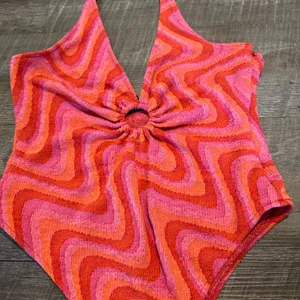 Zara Patterned Cut-Out Jacquard Retro 70s Body Suit thumbnail 5