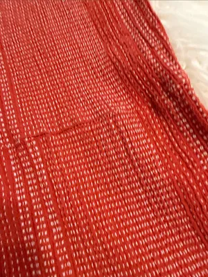 Ariat Coral-Red Tiered Maxi Dress with Tassel Tie size S excellent condition thumbnail 9