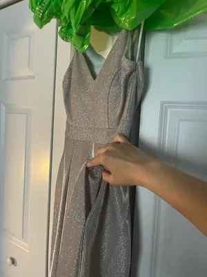 Windsor Champagne Sparkly Prom Dress thumbnail 4