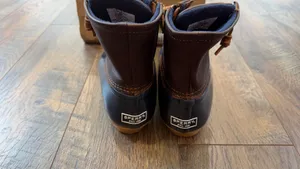 Sperry Top-Sider Saltwater Duck Boot Women’s Tan/Navy Waterproof Lace-Up 6 M NEW thumbnail 6