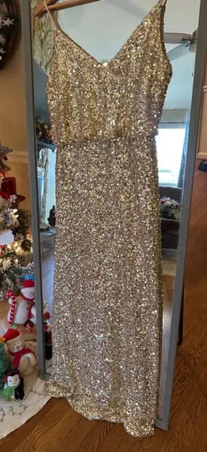 B.Darlin Gold Gown Large thumbnail 1