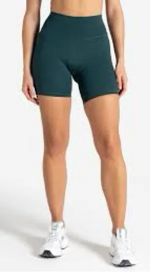 Allure High-Waist Bike Shorts in Deep Teal 982 thumbnail 1