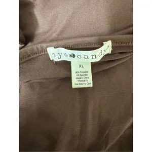 Brown v neck top thumbnail 5