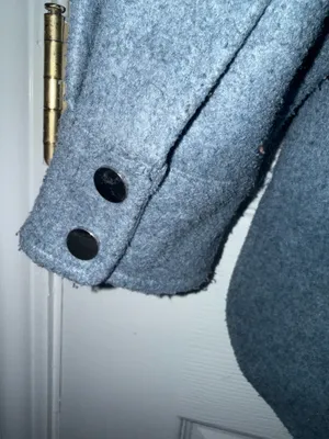 Zara Gray Oversized Snap-Front Shirt Jacket Shacket Size Small thumbnail 4