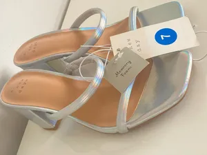 a new day Holographic Metalic Strappy Block Heel Sandal thumbnail 6