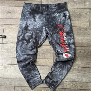 NFL Kansas City Chiefs Black Tie-Dye Leggings thumbnail 8