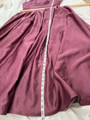 Mary's Bridal Satin A-Line Formal Gown Dress Plum Plus Size 20 NWOT thumbnail 10