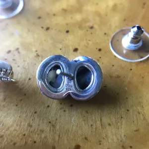 Artistic White Buffalo Sterling Silver Snake Stud Earrings thumbnail 4