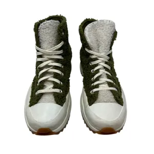 Converse Run Star Hike‎ High Sherpa Platform Sneakers Green Faux Fur Size US 8.5 thumbnail 5