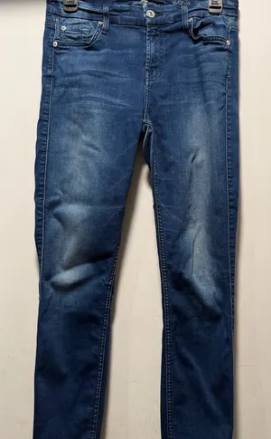 7 For All Mankind Dark Blue Skinny Jeans thumbnail 1