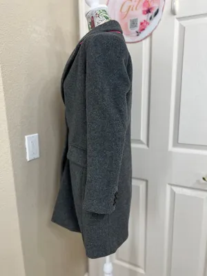 Riley & rae Classic Women's Gray Single-Button Coat thumbnail 4