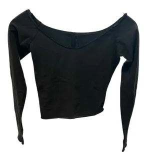 Brandy Melville long sleeve v neck crop size tag 3 thumbnail 1
