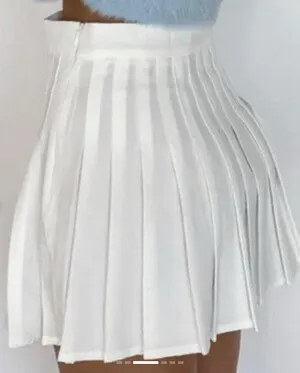 Princess Polly Pleated Mini Skirt White thumbnail 2