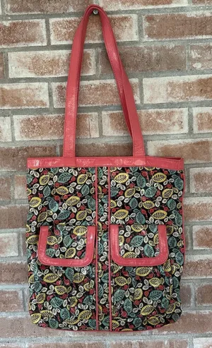 Vera Bradley Frill Teen Idol Tote Bag Happy Snails thumbnail 1