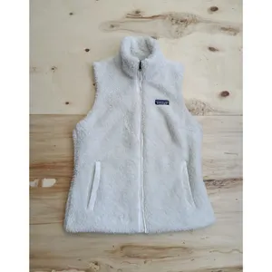 Patagonia Los Gatos Sherpa Sweater Vest Size S White Sherpa Fluffy thumbnail 2