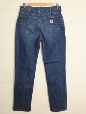 Carhartt Relax Fit Women's Blue Straight-Leg Jeans Size 6 thumbnail 2