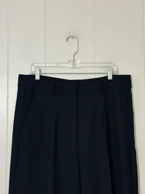 American Tall Pleated Wide Leg Dress Pants Black Size 18 Tall High Rise thumbnail 2