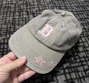 '47 Twins MLB Boston Red Sox Gray Adjustable Baseball Cap Pink thumbnail 1
