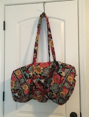 Vera Bradley Floral Print Large Duffle Iconic Bag Multicolor thumbnail 1